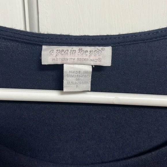 𝅺a pea in the pod long navy blue dress size large. - Picture 2 of 8